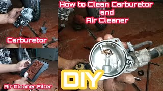 How to Clean Carburetor and Air Cleaner Motorcycle | DIY | Tutorial