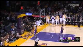 Wesley Johnson high flying dunk vs Kings