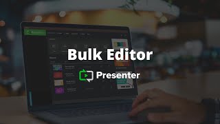 Bulk Editing Service Items | Presenter