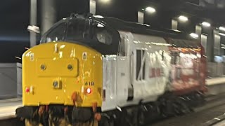 Class 37 37418 at market harbough station