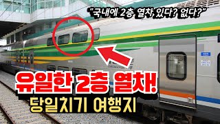 🚆국내 최초의 2층 기차타고 강원도 여행 을 다녀왔어요ㅣ당일치기 기차여행ㅣ대중교통 타고 떠나는 당일치기 여행 코스 추천ㅣ국내에 유일한 2층 열차 여행