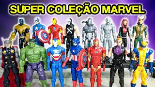 15 BONECOS MARVEL VINGADORES - HULK, HOMEM DE FERRO, THOR, CAPITÃO AMÉRICA, PANTERA NEGRA 30 cm