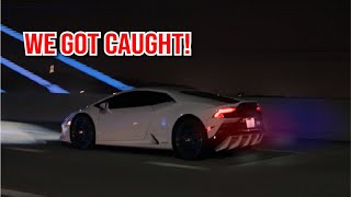 Lamborghini + Empty City Roads during Quarantine = COPS