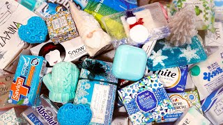 Winter Garden ❄️ ASMR Soap Haul ❄️ Unboxing Unpacking Unwrapping Opening International Soaps 🤍 💙