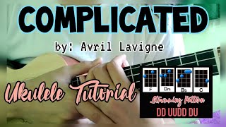 COMPLICATED| by: Avril Lavigne [Ukulele Tutorial] (EASY CHORDS + lyrics) | JTUV