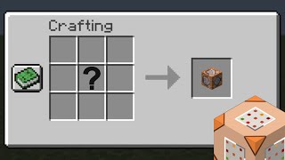 How to craft a COMMAND_BLOCK in Minecraft