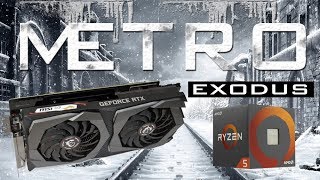 Metro Exodus RTX2070 Ryzen 2600 vs OC 4GHz Ультра настройки