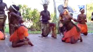 Dancers in Victoria Falls, Zimbabwe