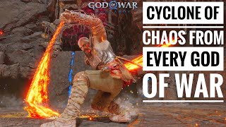 Cyclone of Chaos Attack From EVERY God of War