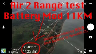 🔥Mavic Air 2 long range 11km🔥 world record battery mod recce28 cl