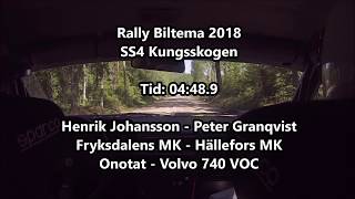 Rally Biltema 2018 SS4 Onotat Henrik Johansson-Peter Granqvist