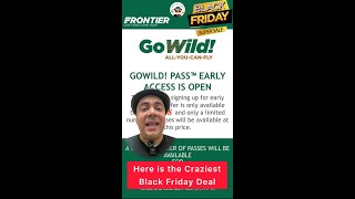 Best Black Friday Deal: Frontier Airlines Go Wild Pass || #shorts