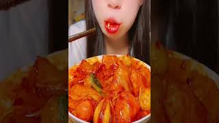 [Mukbang ASMR] Nothing tasted this spicy till now ! Fried Octopus 🐙 Tteokbokki Recipe 🔥 Ssoyoun