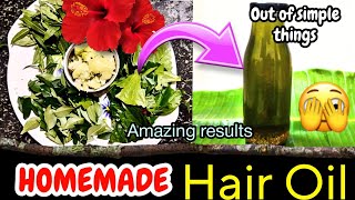 How to make Homemade Hair Oil 🌿 | Hair oil making