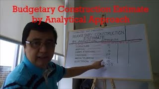 Budgetary Construction Estimate by Analytical Approach - Tagalog tutorial