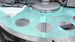 Double Surface grinding Tungsten steel blade#knifemaking #grinder #bearing #lapping #machining