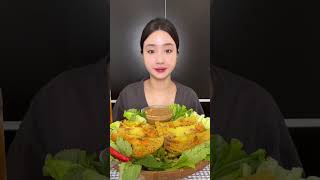 Nay Mukbang bánh xèo cùng e nha #mukbang #banhxeo