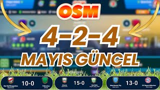 OSM 2024 EFSANE 4-2-4 GOL ATMA AVERAJ KASMA TAKTİĞİ ! ONLİNE SOCCER MANAGER