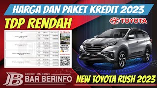 Simulasi Kredit New Toyota Rush 2023 | Paket ADDB TDP Rendah