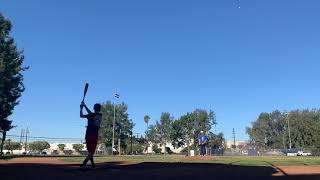 Batting practice, age 12