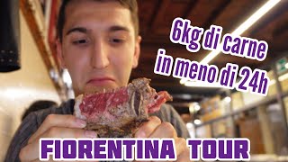 FIORENTINA TOUR - FIRENZE - 6KG DI CARNE IN 24h - 4 FIORENTINE IN 4 RISTORANTI- with eng sub