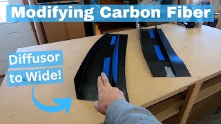 Modifying a Carbon Fiber Part - Making Our Diffusor Skinnier