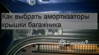 Как выбрать амортизаторы крышки багажника