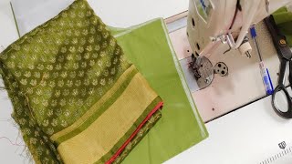 very popular and beautiful Patchwork blouse design / डबल पॅचवर्क ब्लाउज डिझाइन /back neck design