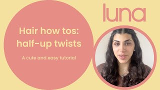 Hair how tos: half-up twists | A cute and easy hair tutorial 💁‍♀️