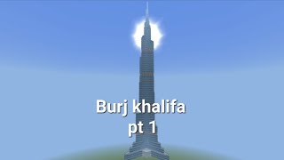 How to build the Burj khalifa minecraft tutorial part 1