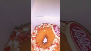 Dr Pepper Donut! #shorts #drpepper #krispykreme #doughnut