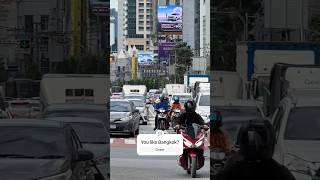 Traffic in Bangkok, Thailand 🇹🇭#shorts #beach #travel #automobile #nightlife #motorbike