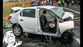 Dacia / Renault Logan and Sandero Crash Compilation 2017 - Crazy Live Accident