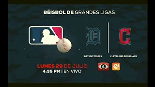 Canal 4 TCS El Salvador | Béisbol De Grandes Ligas - Detroit Tigers vs Cleveland Guardians (Promo)