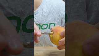 Peach pit remover #foodhacks