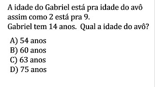 QUESTÃO DE MATEMÁTICA PRA CONCURSOS RAZÃO E PROPORÇÃO  - MATEMÁTICA BÁSICA PRA CONCURSOS