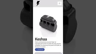 SID07 Keshaa, finger massaging device that simulates the yogic practice of Balayam for healthy hair.