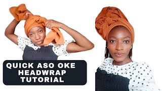 Quick & Easy Aso oke Headwrap Tutorial | DoliveB