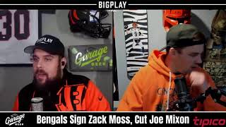 BREAKING: Bengals sign Zack Moss and CUT Joe Mixon. Presented by @DrinkGarageBeer and @Tipico