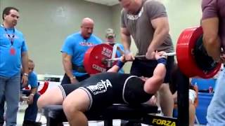 Jeremy Hoornstra All-Time World Record @ 242 Raw Bench Press of 661 lbs.mp4