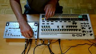 Twistin' Knobs: Improvised Acid Techno Jam Live with TD-3 and RD-9. Acid Improv 7.