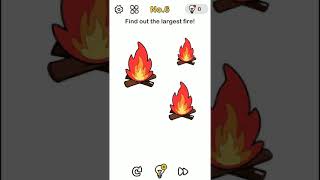 BRAIN OUT Level 6 [FIND OUT THE LARGEST FIRE ]