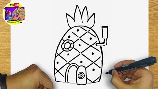 How to Draw SpongeBob SquarePants Pineapple House