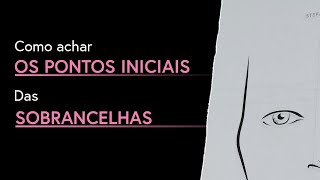 Passo a Passo: Como achar os pontos iniciais das Sobrancelhas