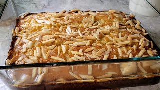 eggless rava cake | Almond Basbousa Cake | moist & fluffy cake