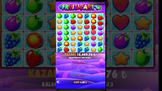 Fruit Party - 5000x Kaçtı #shorts #slot #fruitparty