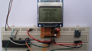 Weather station using PIC18F4550, BME280 sensor and Nokia 5110 LCD