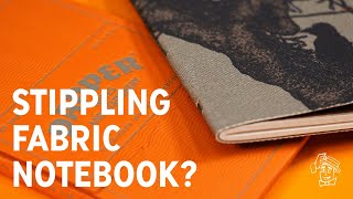 How I Created a Fabric Notebook with My Friend's Stippling Illustration