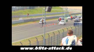 16. Opeltreffen Oschersleben 2011 - 1/8 Meile Sprint Opel Corsa B Blitz Attack Racing vs. Corsa A