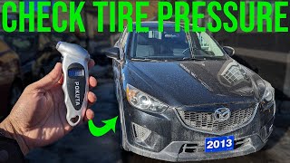 How to Check Tire Pressure - Mazda CX-5 (2012-2016)